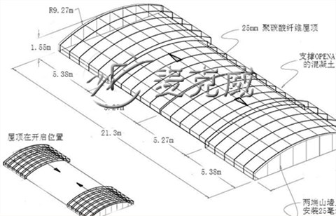 大型开合屋顶